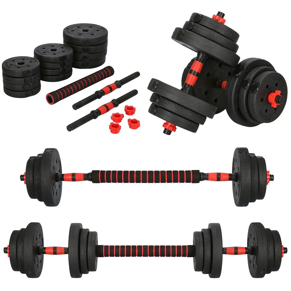 Set gantere si haltera reglabile Sersimo, 20kg - imagine 3