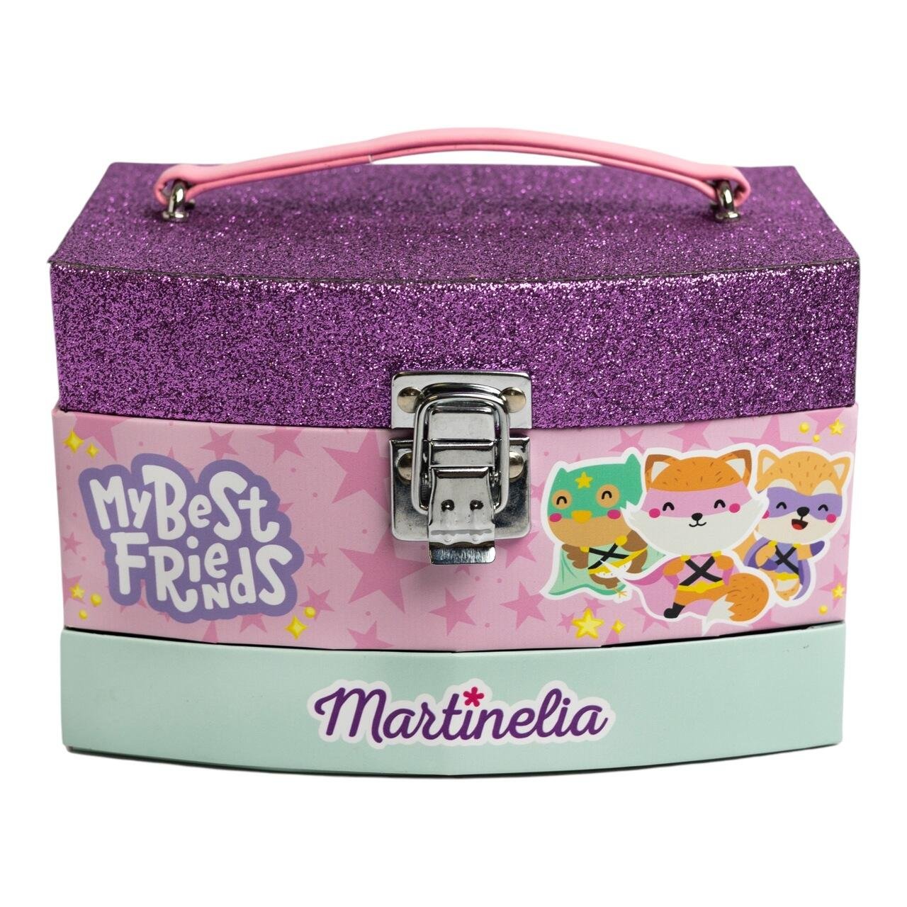 Trusa de machiaj pentru fetite tip cufar, My Best Friends 12041, Martinelia - imagine 2