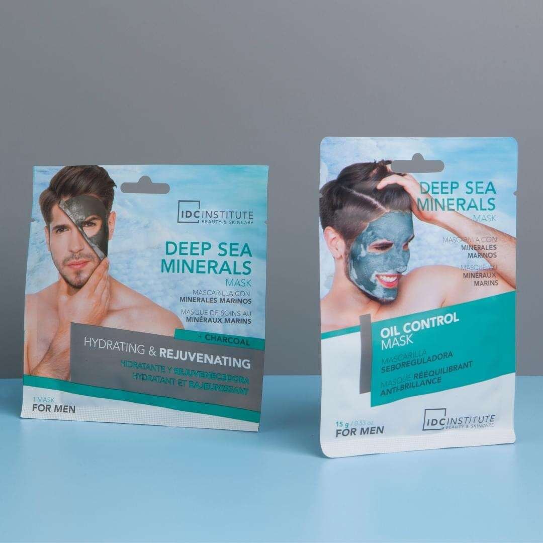 Masca faciala pentru barbati Oil Control cu musetel si minerale de la Marea Moarta, IDC Institute 3439, 15 g - imagine 2