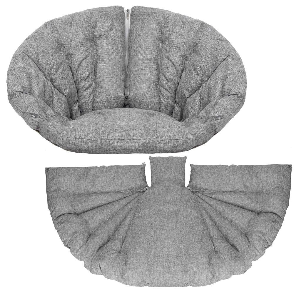Perna pentru leagane suspendate, cu fermoar, gri, 130x75cm - imagine 2