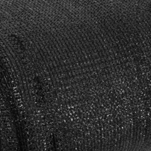 Plasa umbrire si intimitate pentru gard, 1.5m latime, 25m lungime, 140g densitate, negru