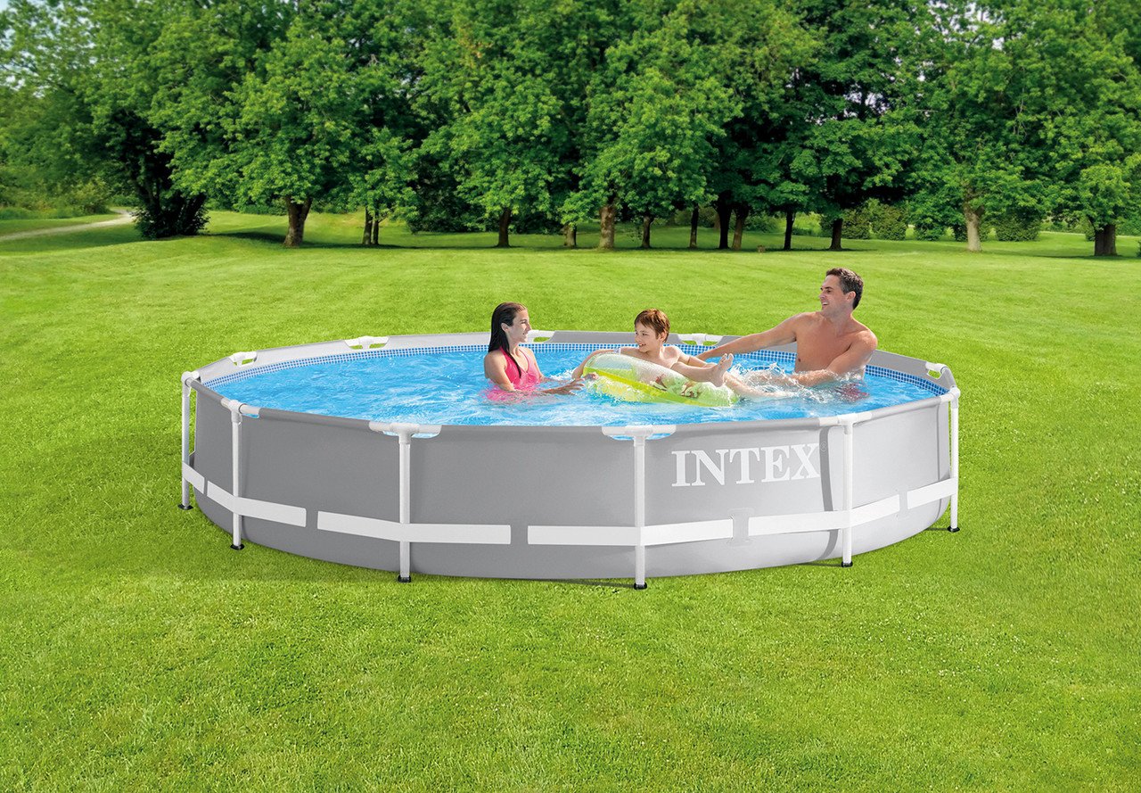 Piscina cadru metalic Intex Prisma Frame, 366x76 cm, 6.500 litri, cu pompa de filtrare - imagine 3