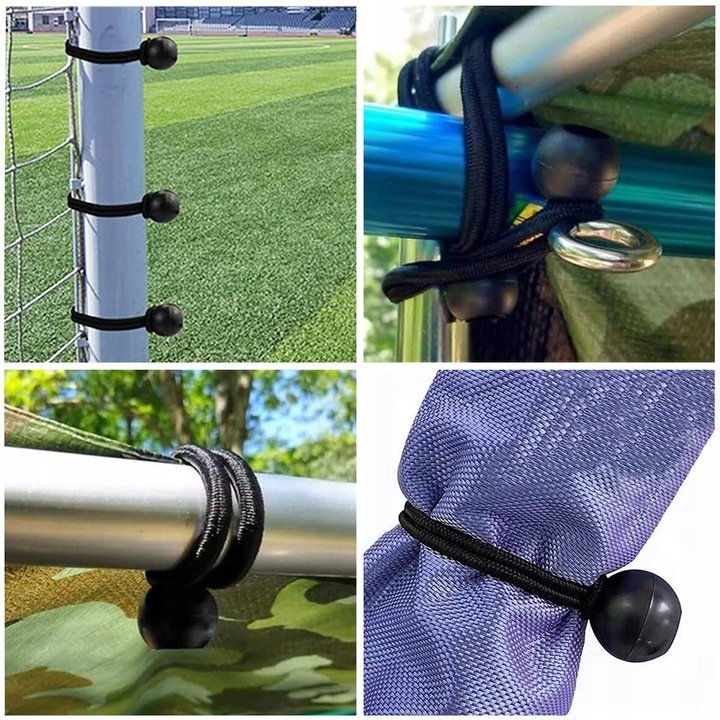 Set elastice cu bila pentru fixare prelate sau bannere, reutilizabile, 10 bucati - imagine 5