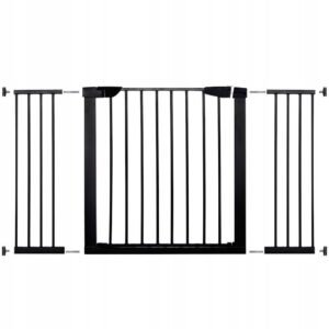 Poarta de siguranta Safety Gate pentru scari, ajustabila 131-138 cm, din otel, neagra