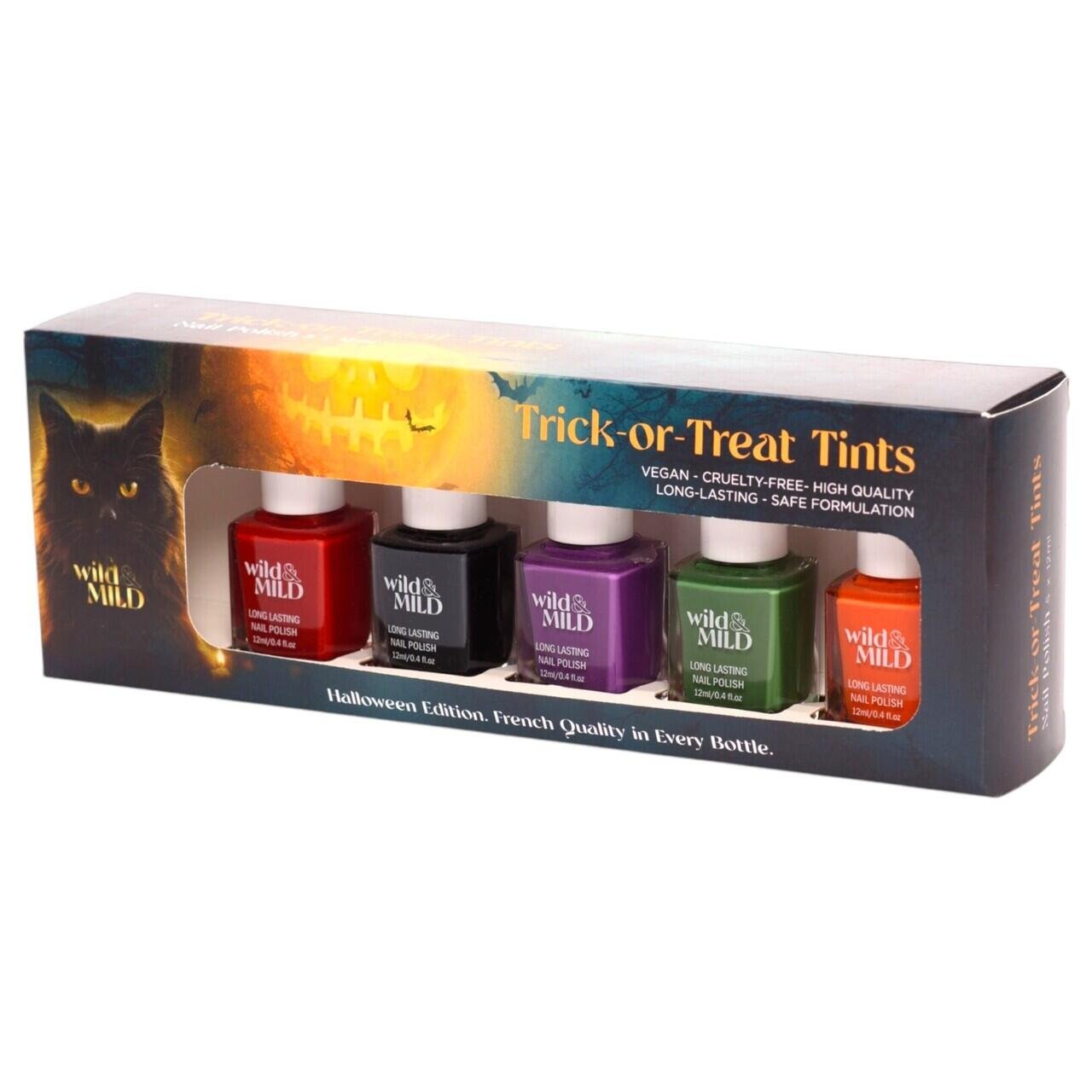 Set lac de unghii Trick or Treat Tints , 5x12ml Limited Edition – Halloween Edition, 63102, Wild&Mild - imagine 6