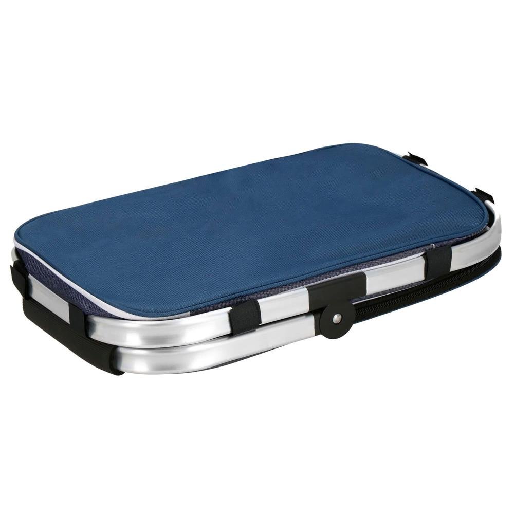 Geanta pentru picnic sau plaja, termoizolanta, 28 litri, alb albastru - imagine 8