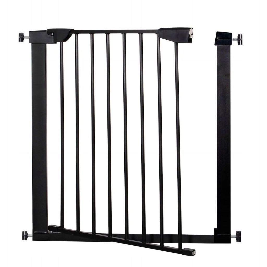 Poarta de siguranta Safety Gate pentru scari, ajustabila 103-110 cm, din otel, neagra - imagine 9