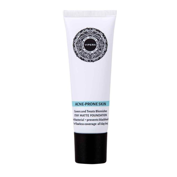 Fond de ten matifiant pentru ten gras si acneic Cos-Medica, Vipera, 04 Champagne, Bej, 25 ml - imagine 3