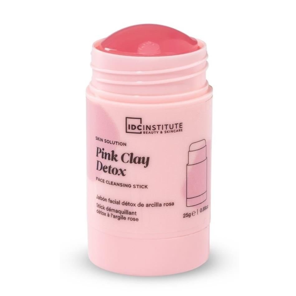 Baton facial demachiant cu efect detox cu argila roz IDC Institute 42027, 25 g - imagine 2