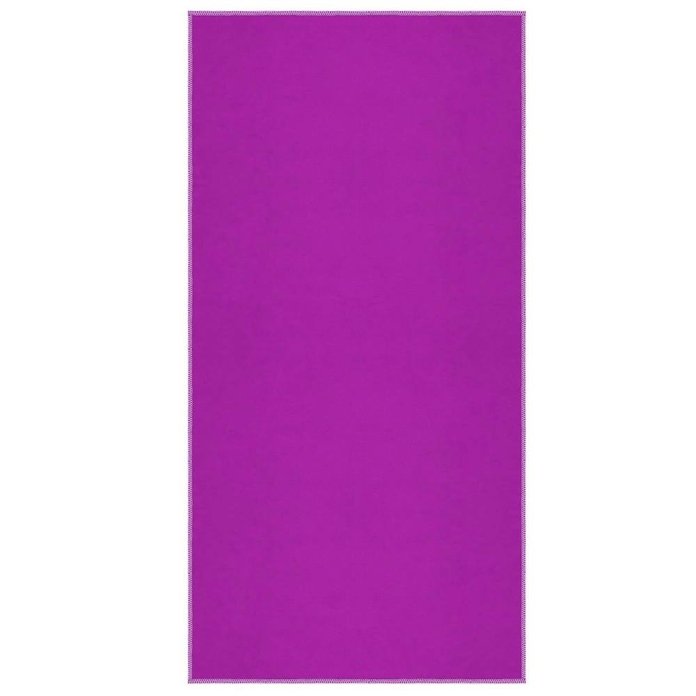 Prosop de plaja cu uscare rapida, husa de transport, 75x150cm, violet - imagine 17