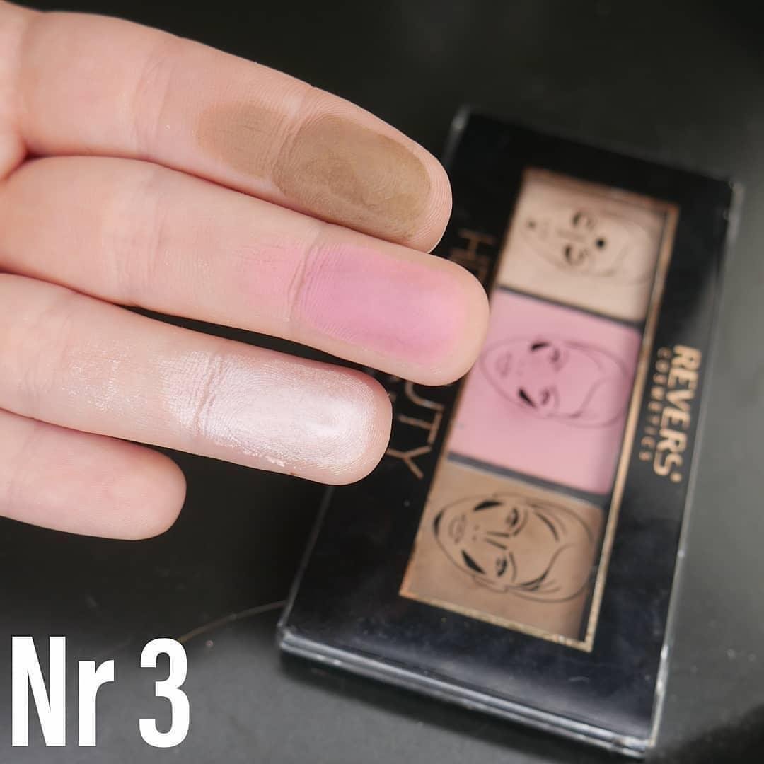 Paleta de machiaj pentru contur, Pro Contour, HD Beauty, Revers, nr 03, 12,5 g - imagine 4