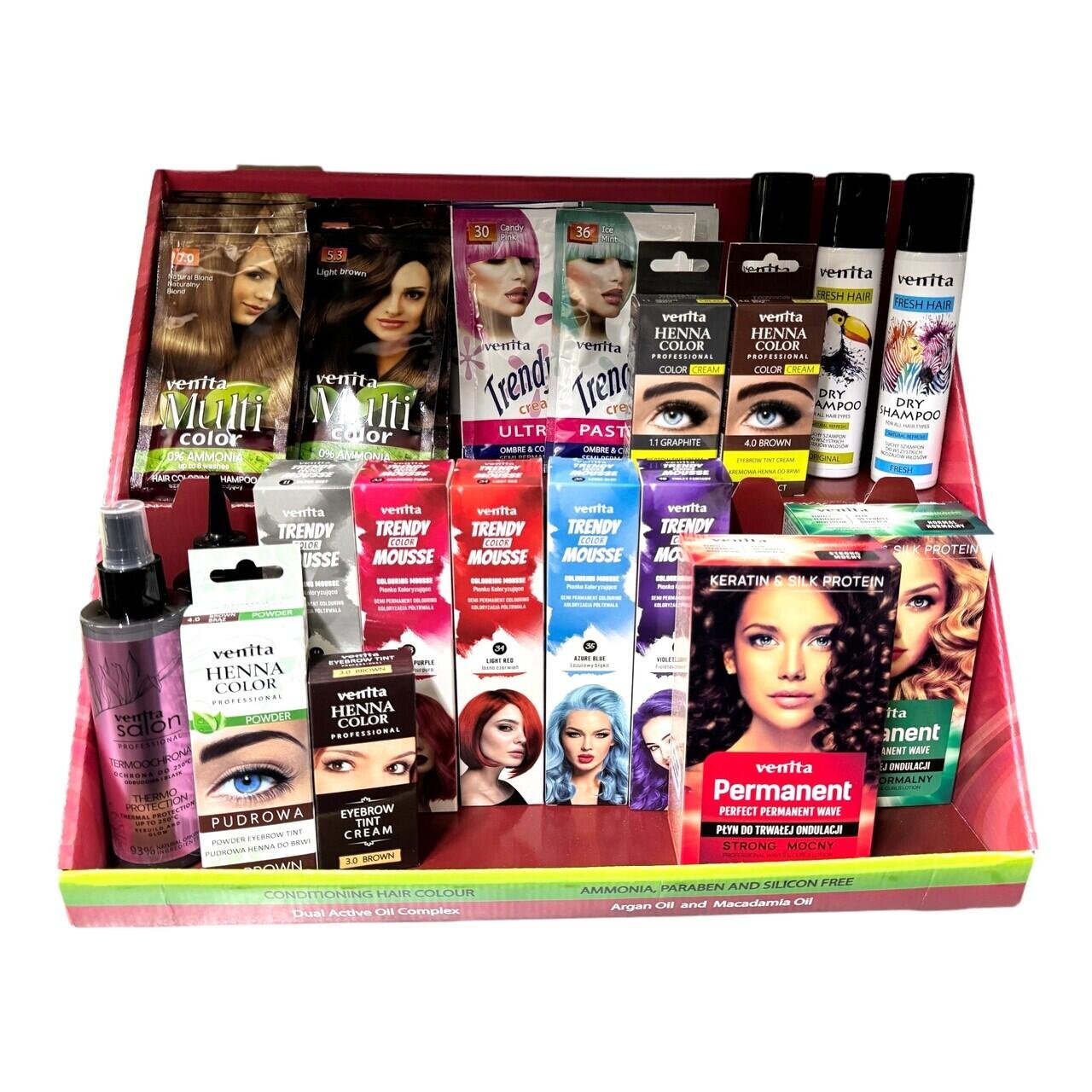 Display din carton, pentru expunere produse de ingrijire / colorare par Venita - imagine 2