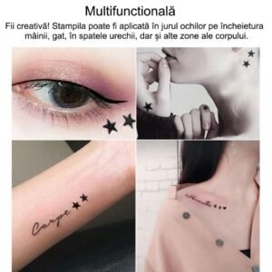Eyeliner Fantasy, cu Stampila Flower Tatoo, Magic Studio, 2 g