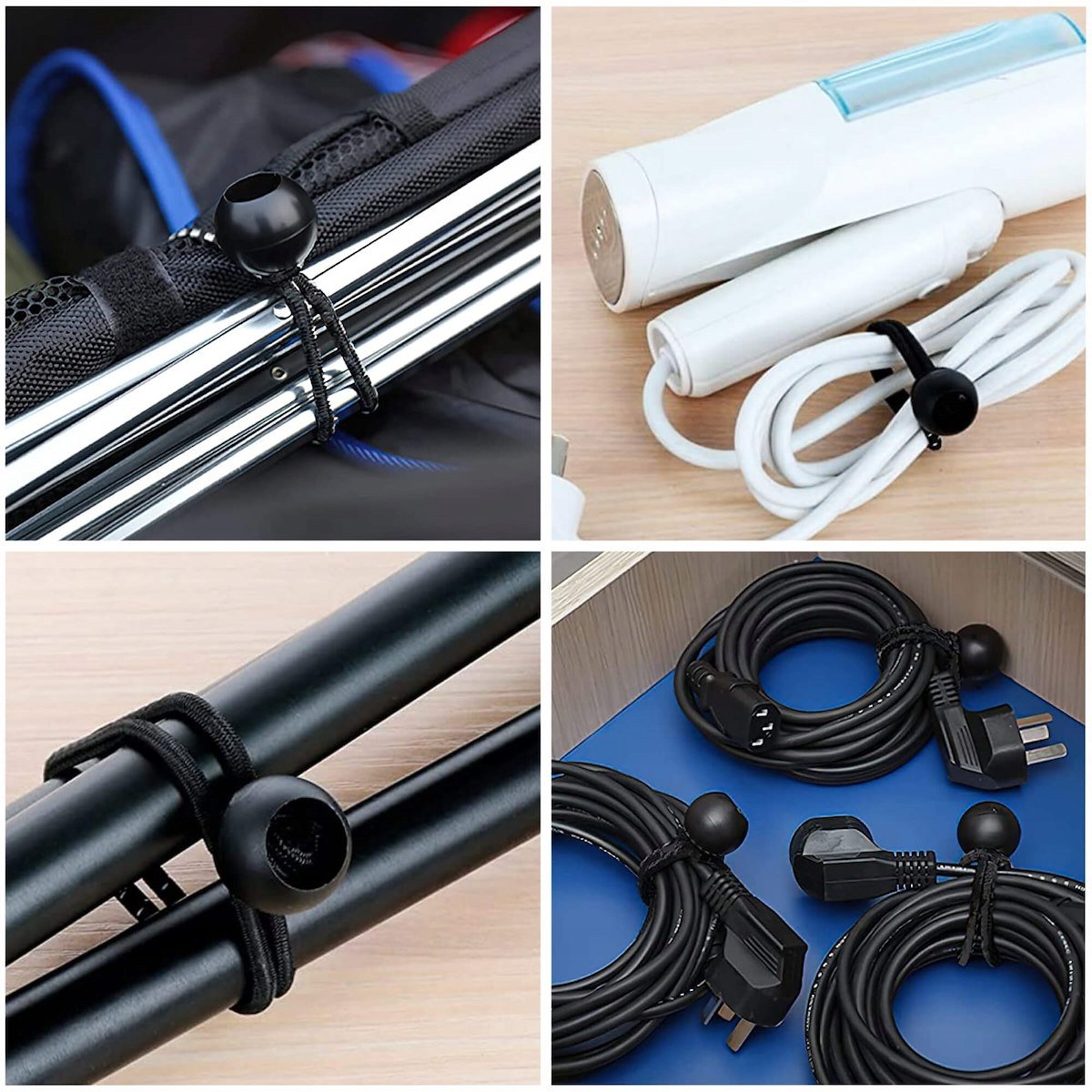 Set elastice cu bila pentru fixare prelate sau bannere, reutilizabile, 10 bucati - imagine 4