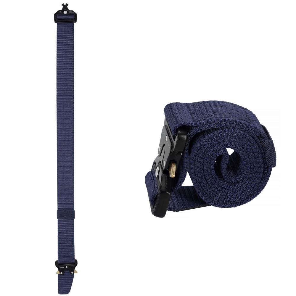 Curea centura Tactical Combat pentru barbati 3.5 x 125 cm, rezistent, albastru inchis - imagine 22
