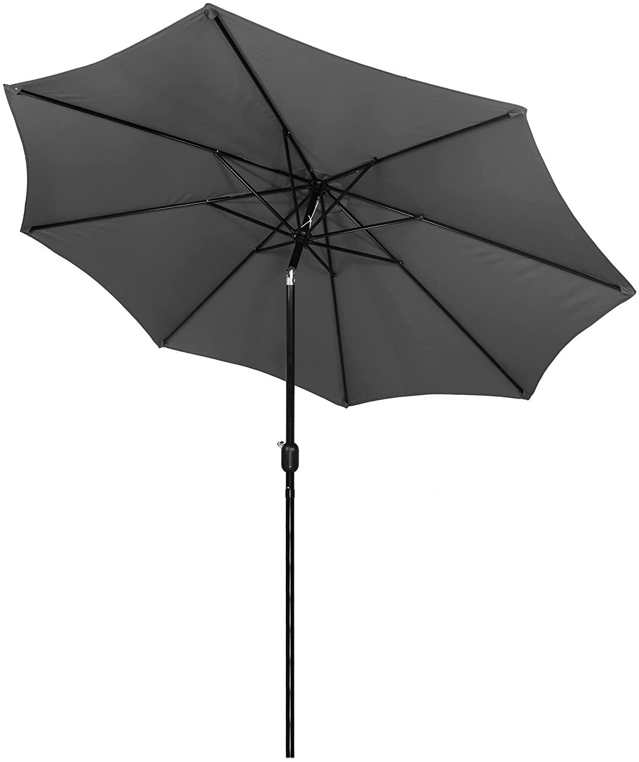 Umbrela terasa gradina, cu manivela si inclinare, GU200, diametru 300cm, gri antracit - imagine 5