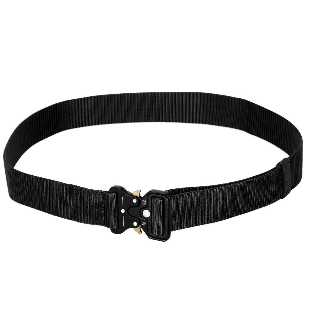 Curea centura Tactical Combat pentru barbati 3.5 x 125 cm, rezistent, negru - imagine 3