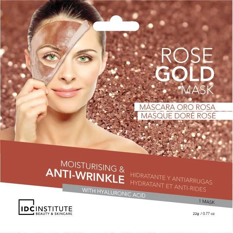 Masca faciala anti-rid Rose Gold IDC Institute 3432, 22 g - imagine 2