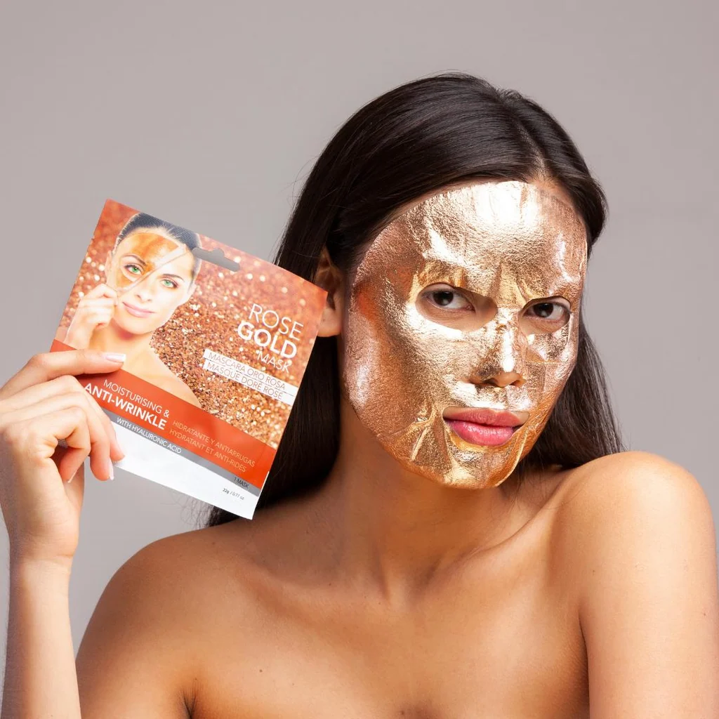 Masca faciala anti-rid Rose Gold IDC Institute 3432, 22 g - imagine 3